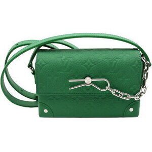 LOUIS VUITTON Monogram Taurillon Steamer Wearable Wallet Shoulder Vert Leather